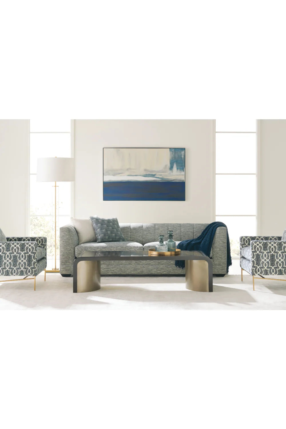 Luxury Streamline Eucalyptus Wood Coffee Table Modern Italian Style for Villa