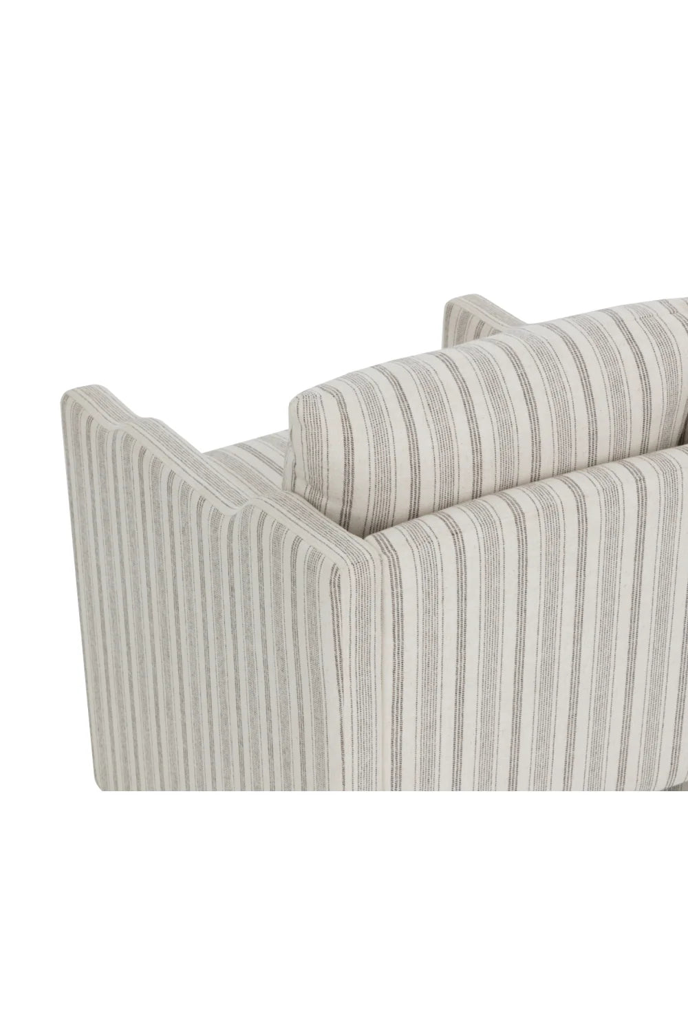 Luxury Stripe Patterned Modern Dining Armchair European Style for Villa