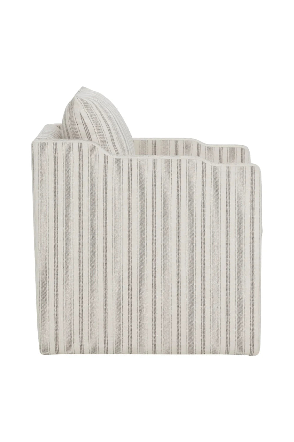 Luxury Stripe Patterned Modern Dining Armchair European Style for Villa