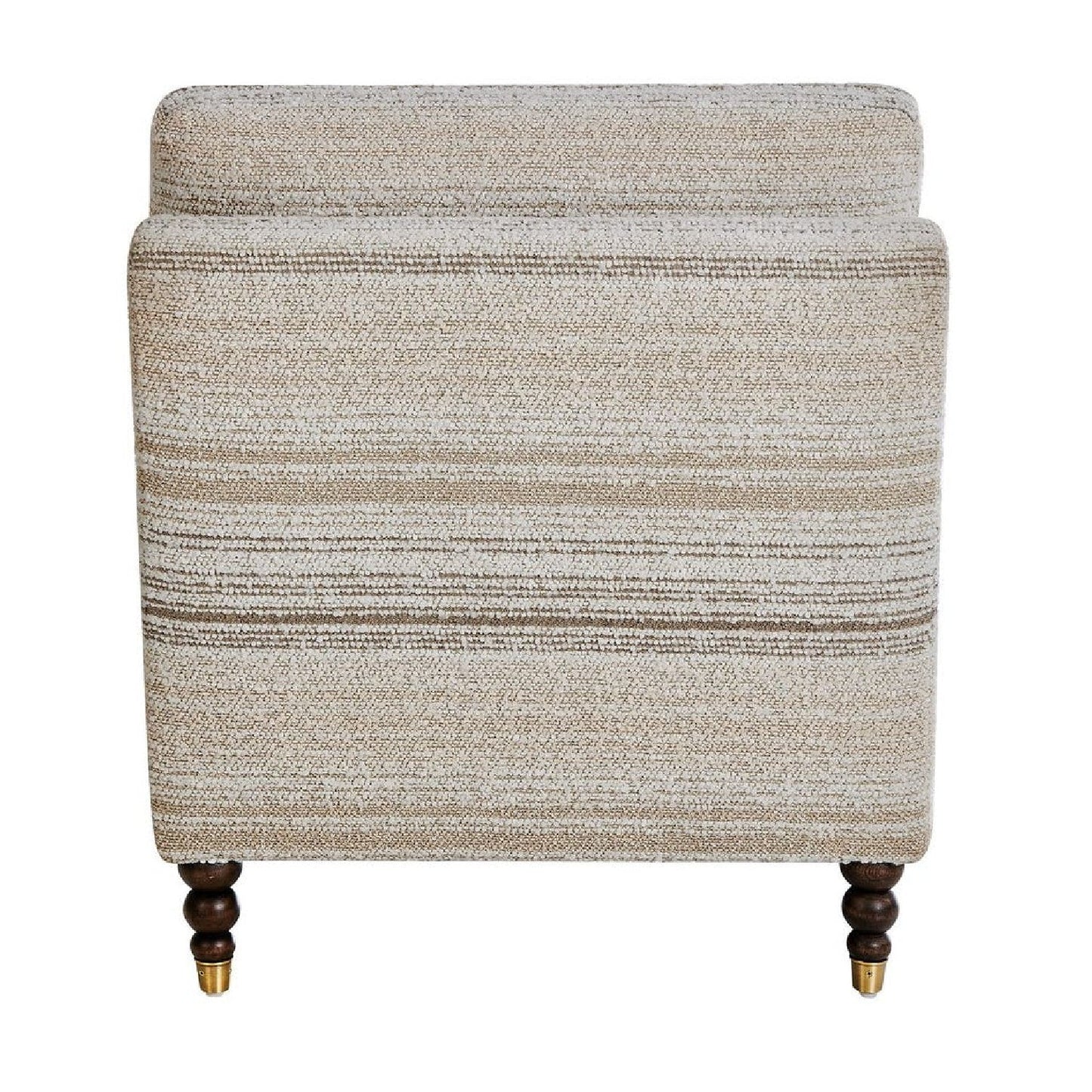 Luxury Striped Boucle Accent Chair European Style for Villa