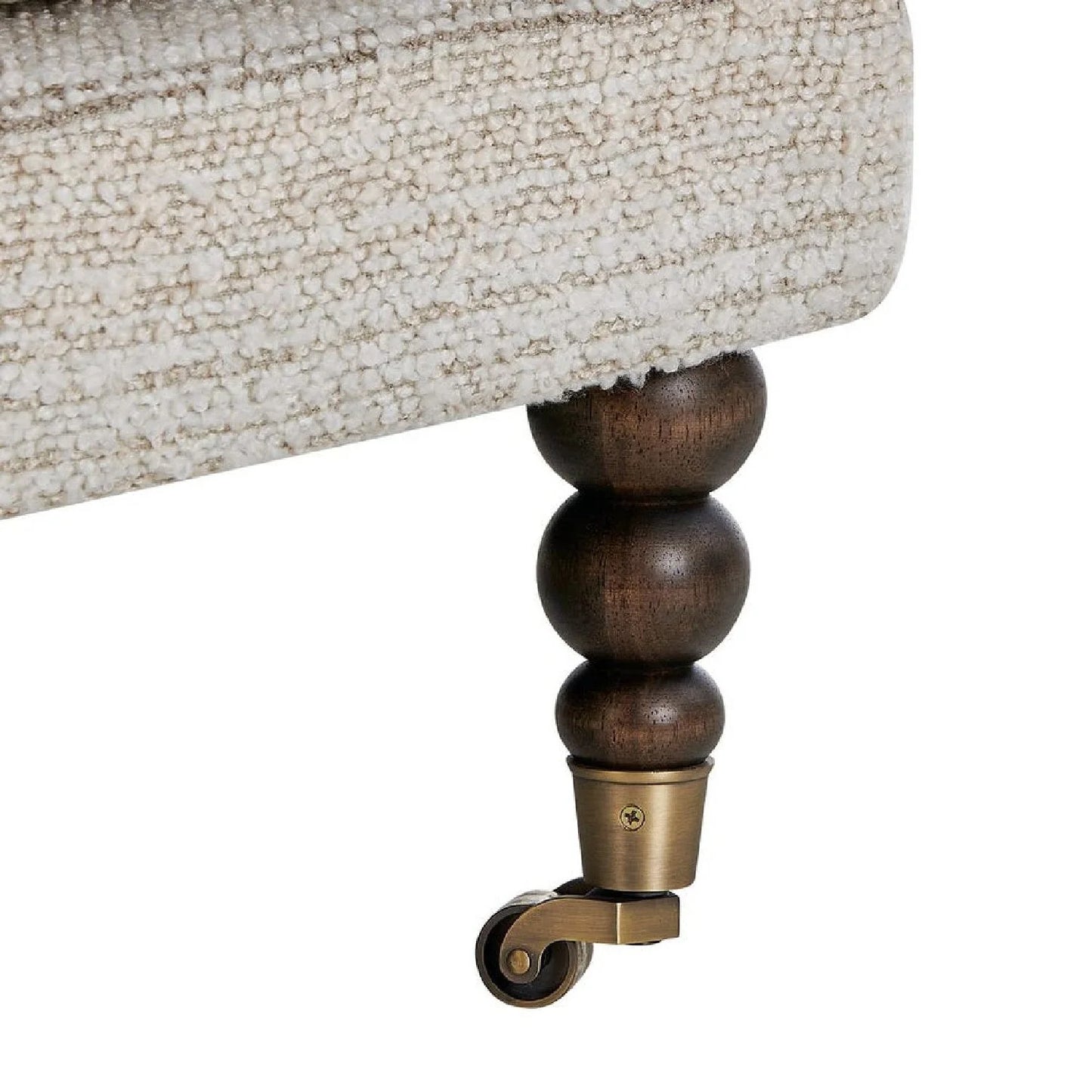 Luxury Striped Boucle Accent Chair European Style for Villa