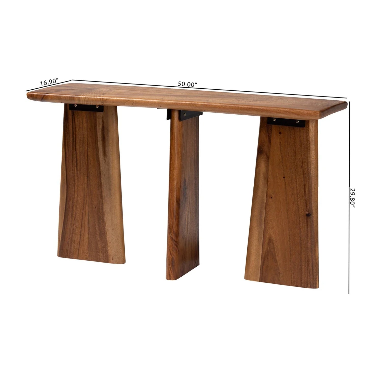 Luxury Suar Wood Console Table Modern Italian Style for Villa