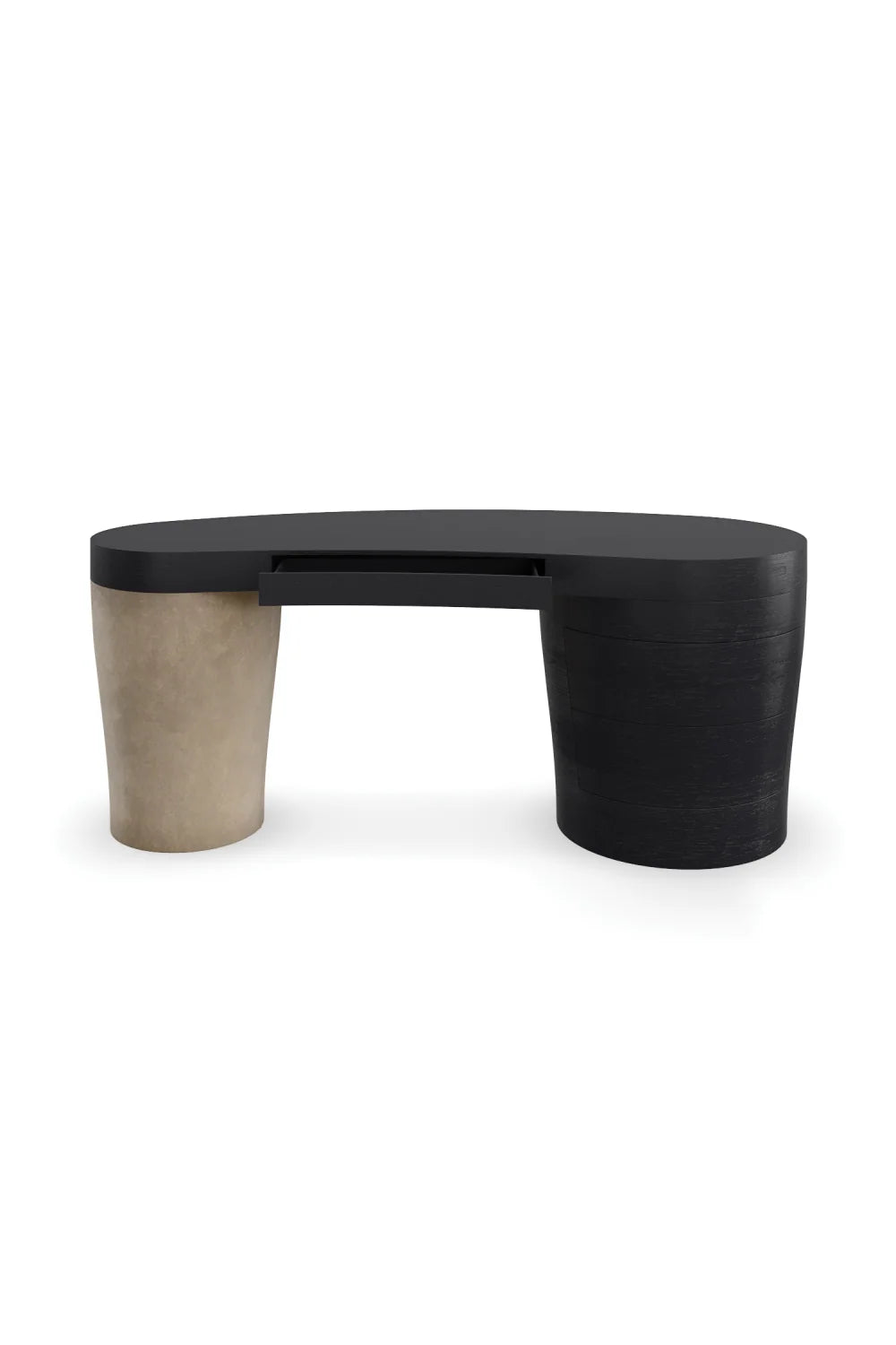 Luxury Suede Leg Modern Desk European Style for Villa