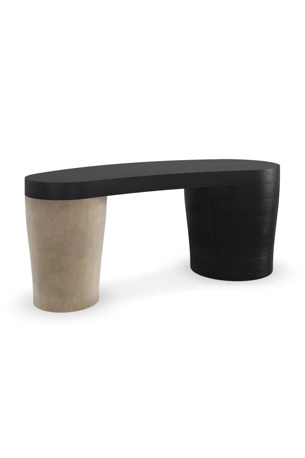 Luxury Suede Leg Modern Desk European Style for Villa