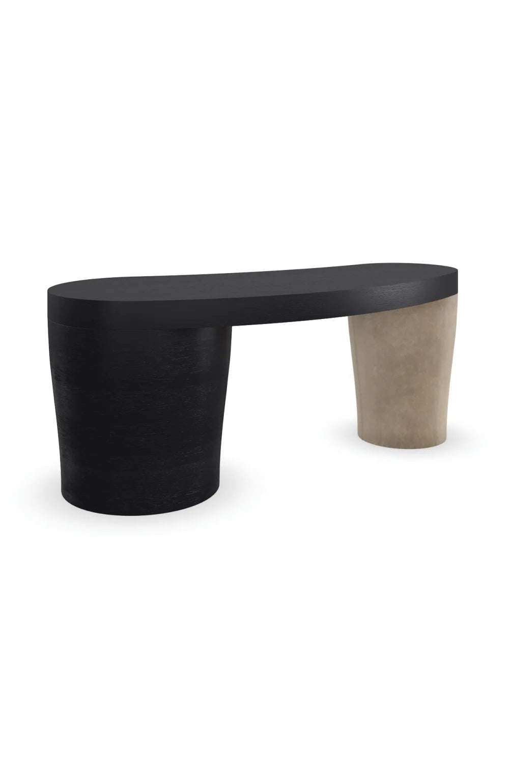 Luxury Suede Leg Modern Desk European Style for Villa