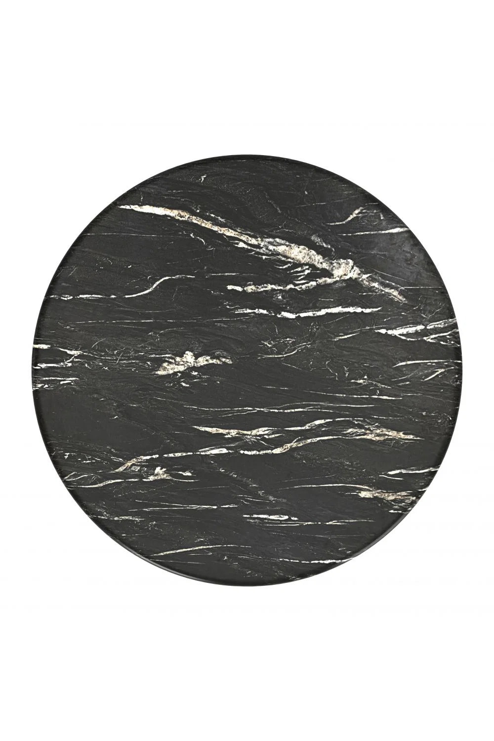 Luxury Sumay Round Black Marble Dining Table Modern Italian Style for Villa