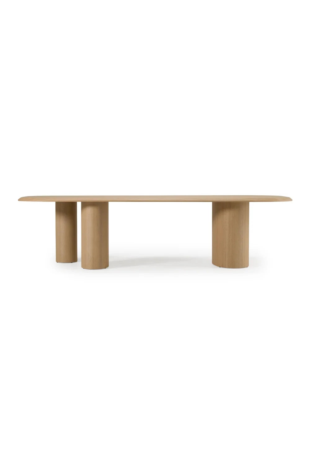 Luxury Summit Ash Veneer Oval Dining Table Modern Italian Style for Villa