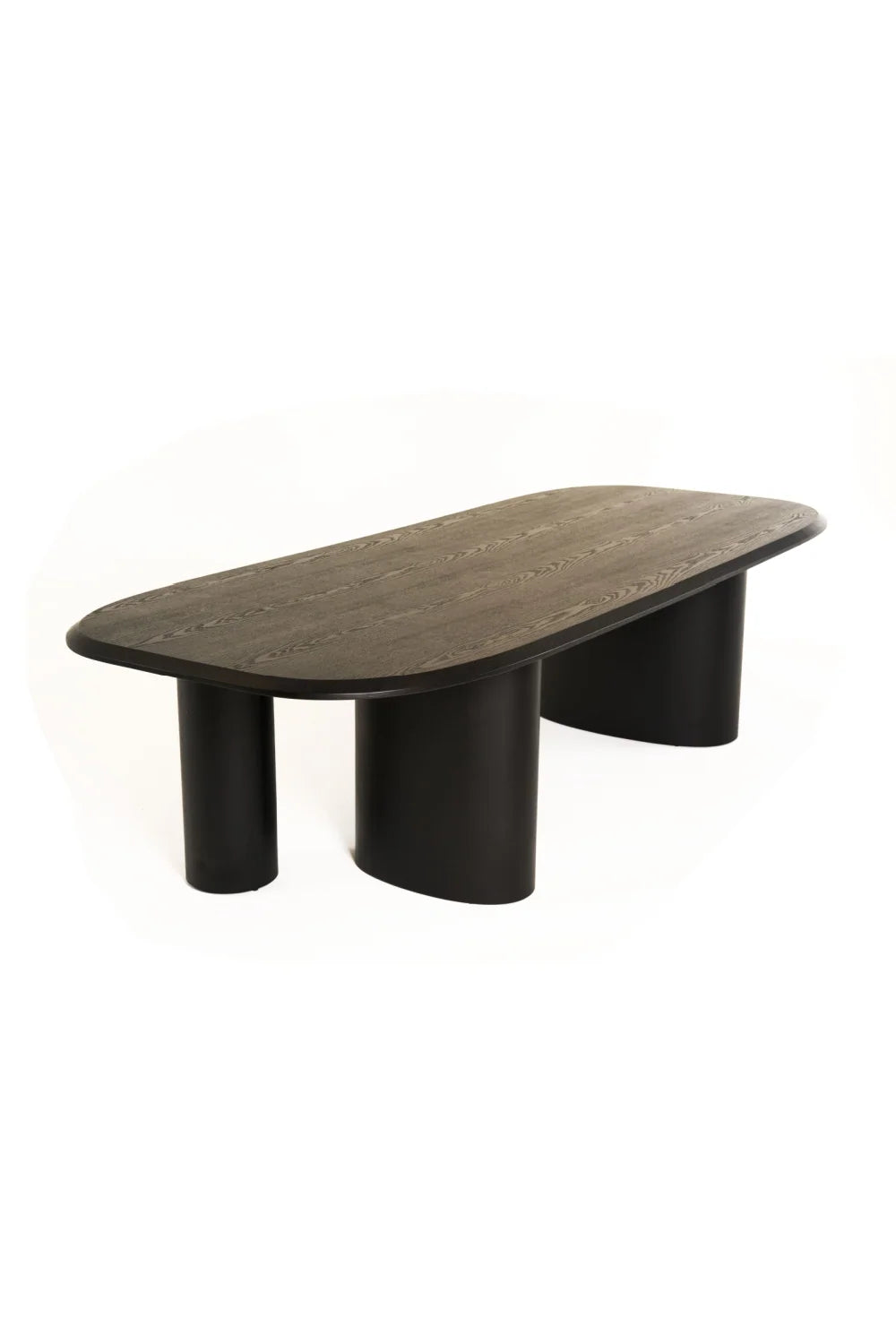 Luxury Summit Ash Veneer Oval Dining Table Modern Italian Style for Villa