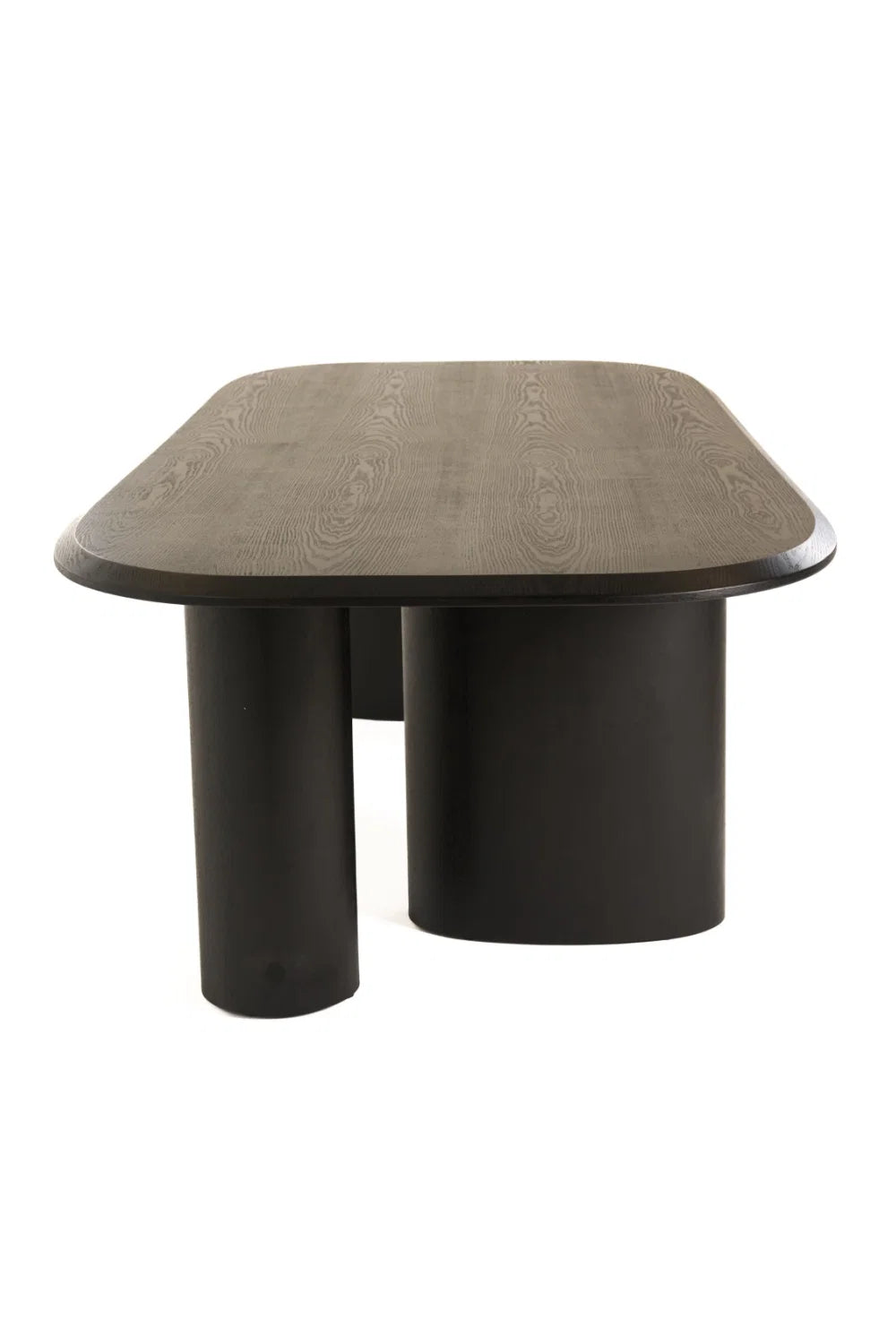 Luxury Summit Ash Veneer Oval Dining Table Modern Italian Style for Villa