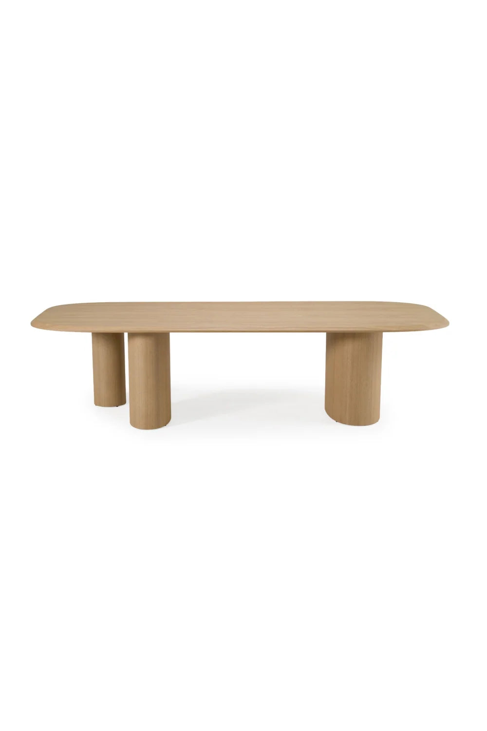 Luxury Summit Ash Veneer Oval Dining Table Modern Italian Style for Villa