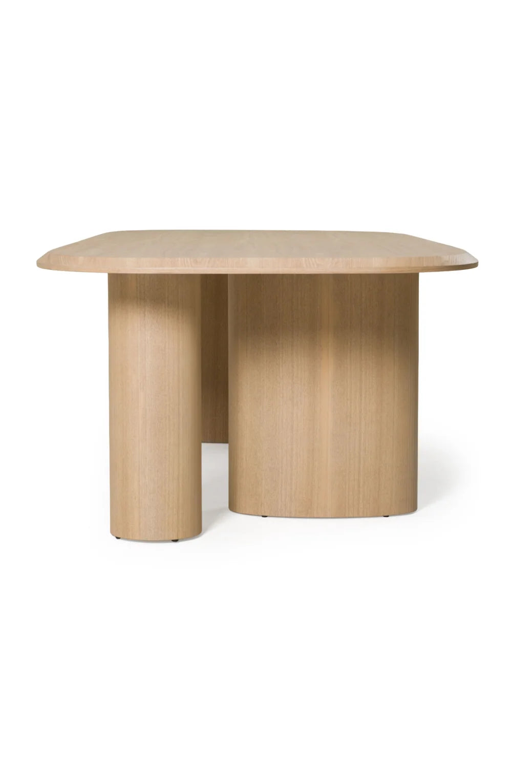 Luxury Summit Ash Veneer Oval Dining Table Modern Italian Style for Villa