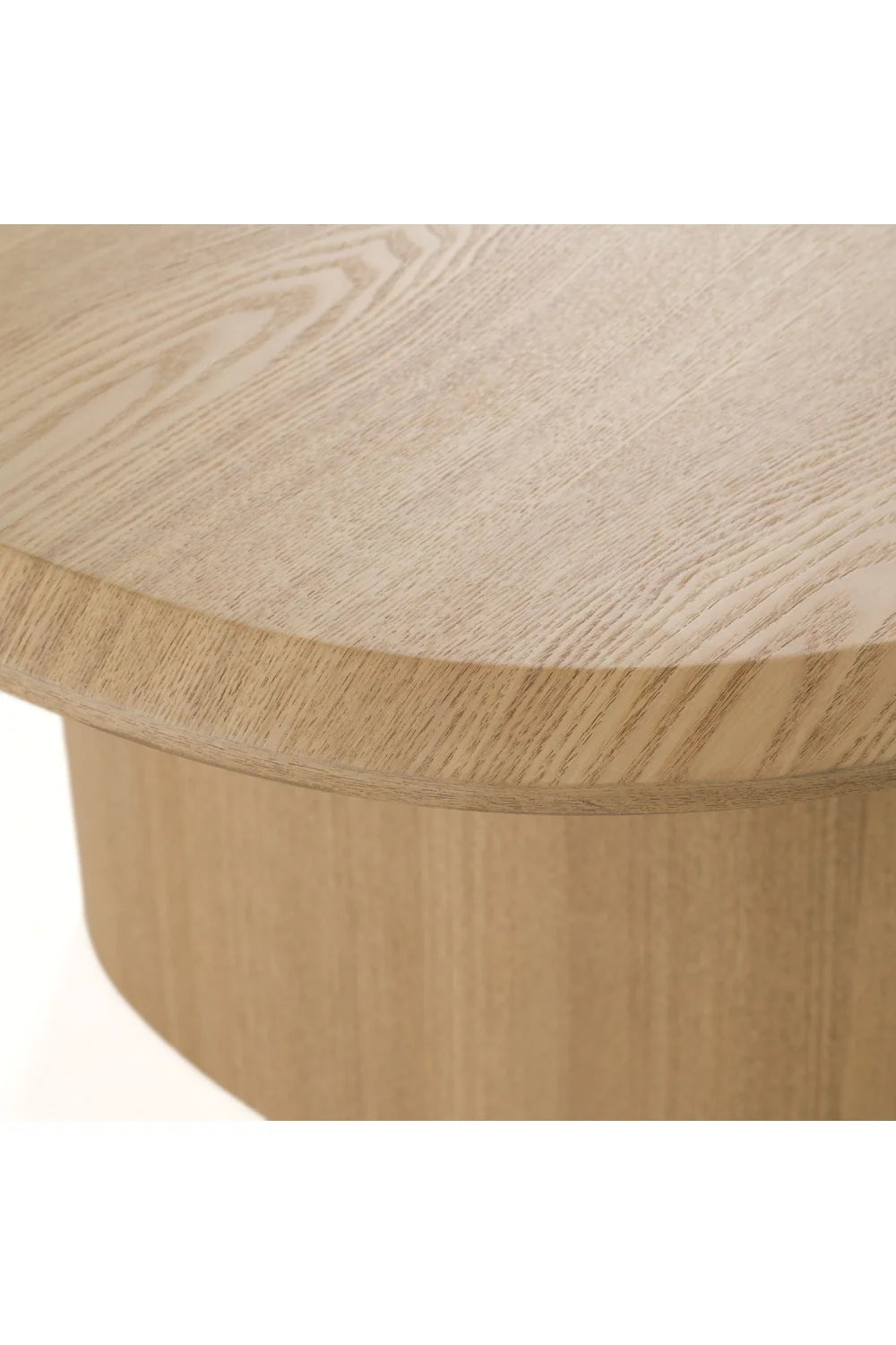 Luxury Summit Ash Veneer Oval Dining Table Modern Italian Style for Villa