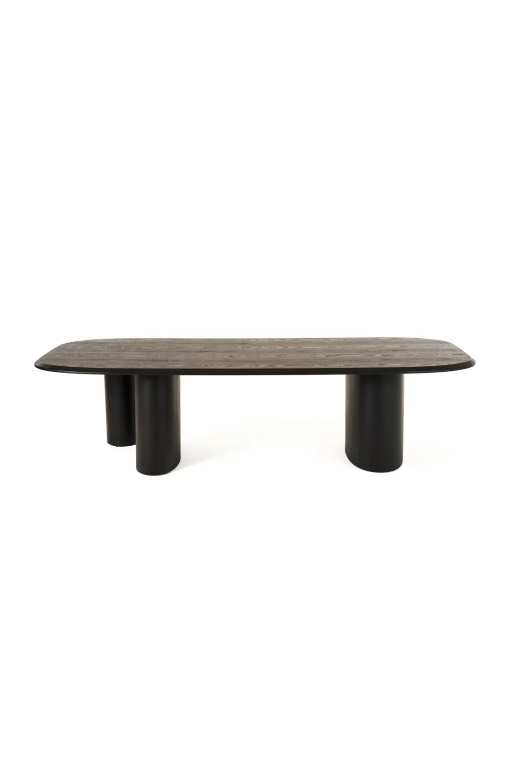 Luxury Summit Ash Veneer Oval Dining Table Modern Italian Style for Villa