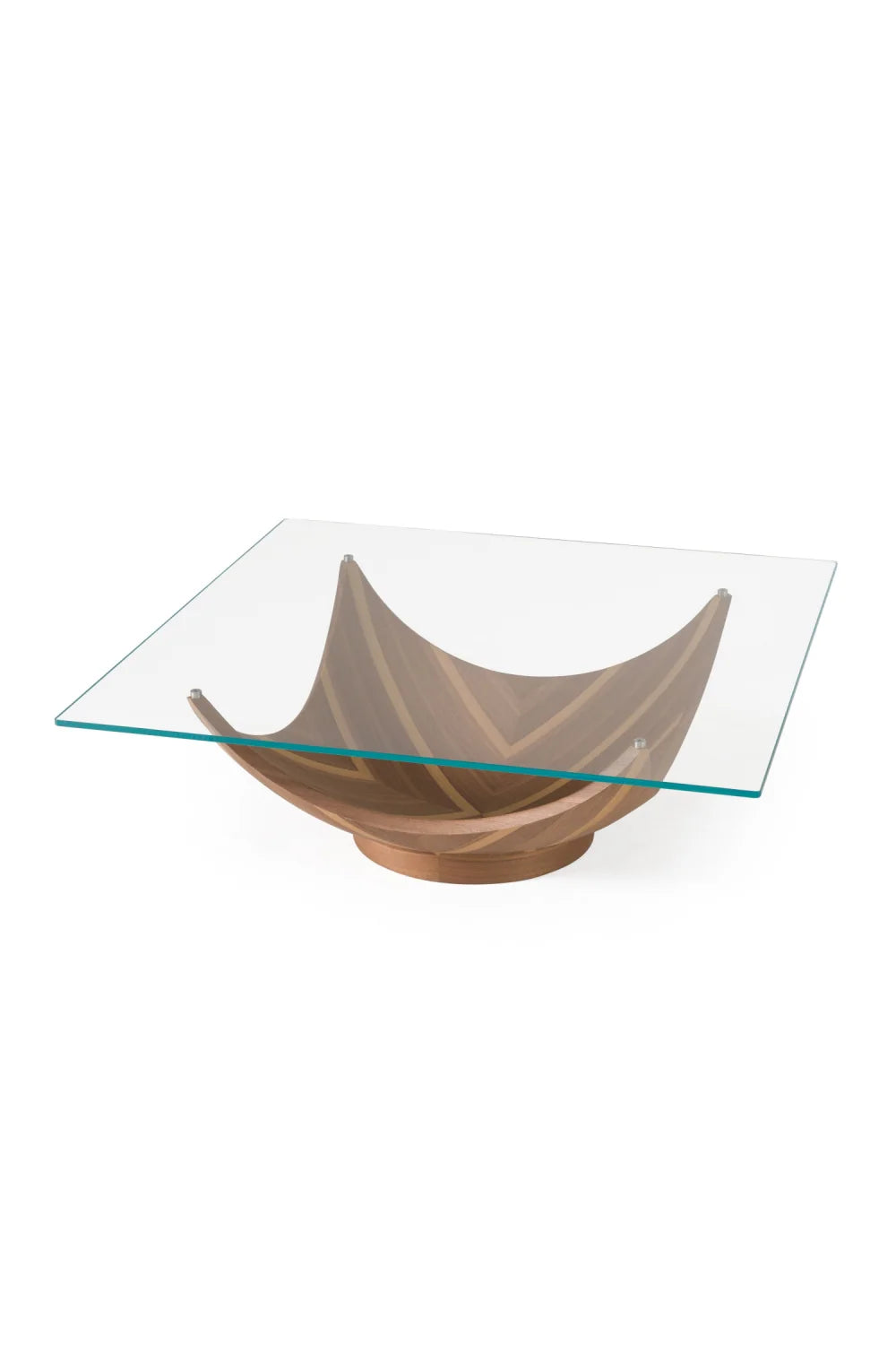 Luxury Sunrise Glass Coffee Table Modern Italian Style for Villa