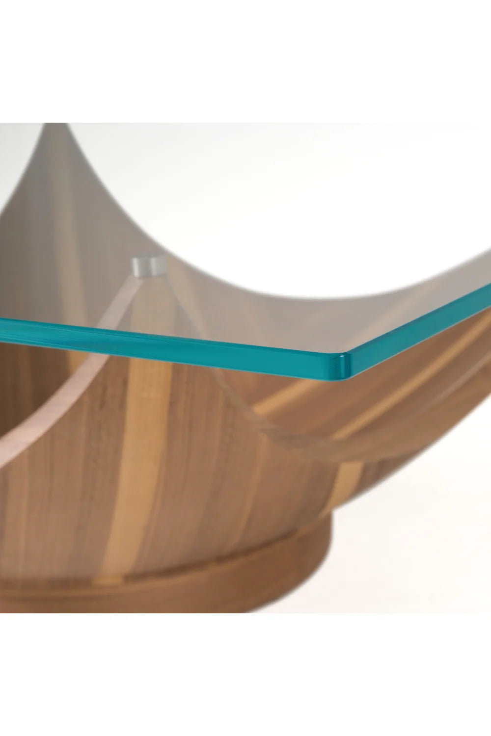 Luxury Sunrise Glass Coffee Table Modern Italian Style for Villa