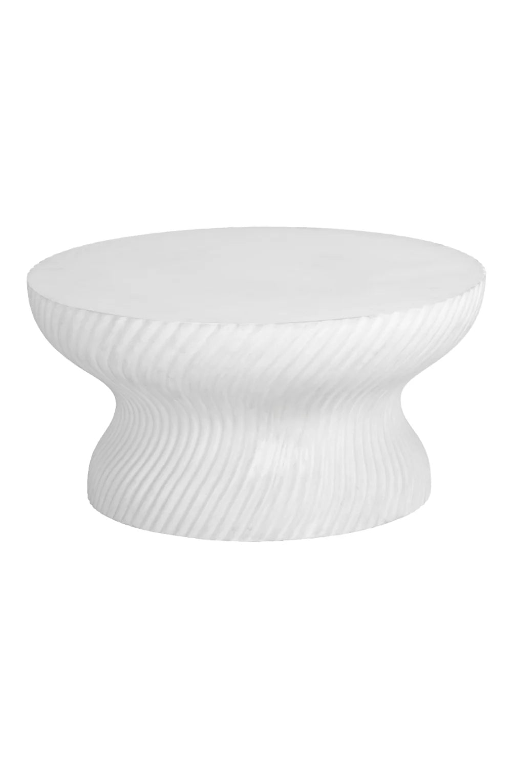 Luxury Swirl Concrete Coffee Table Modern Italian Style for Villa