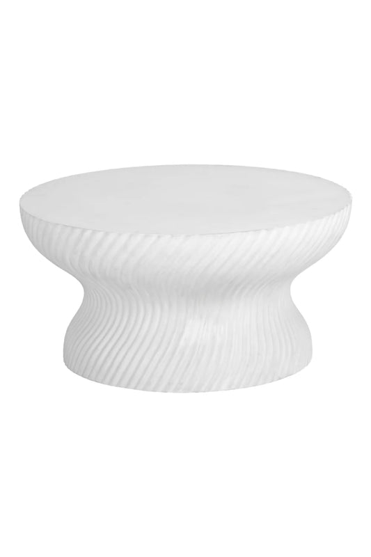 Luxury Swirl Concrete Coffee Table Modern Italian Style for Villa