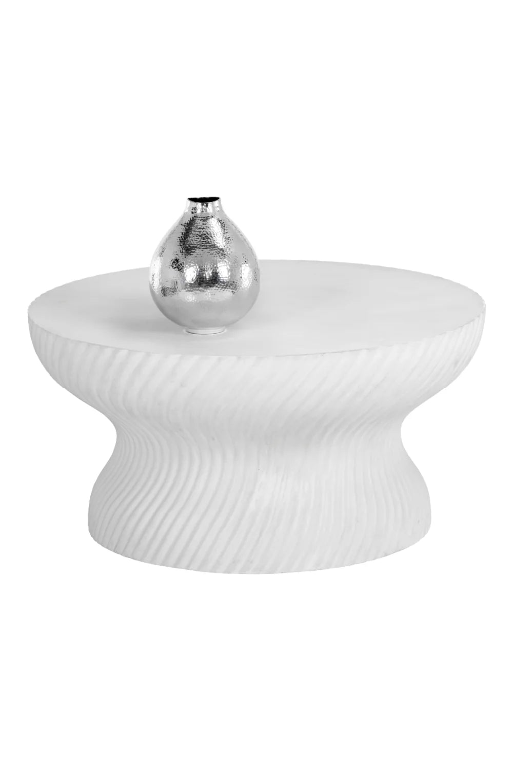 Luxury Swirl Concrete Coffee Table Modern Italian Style for Villa