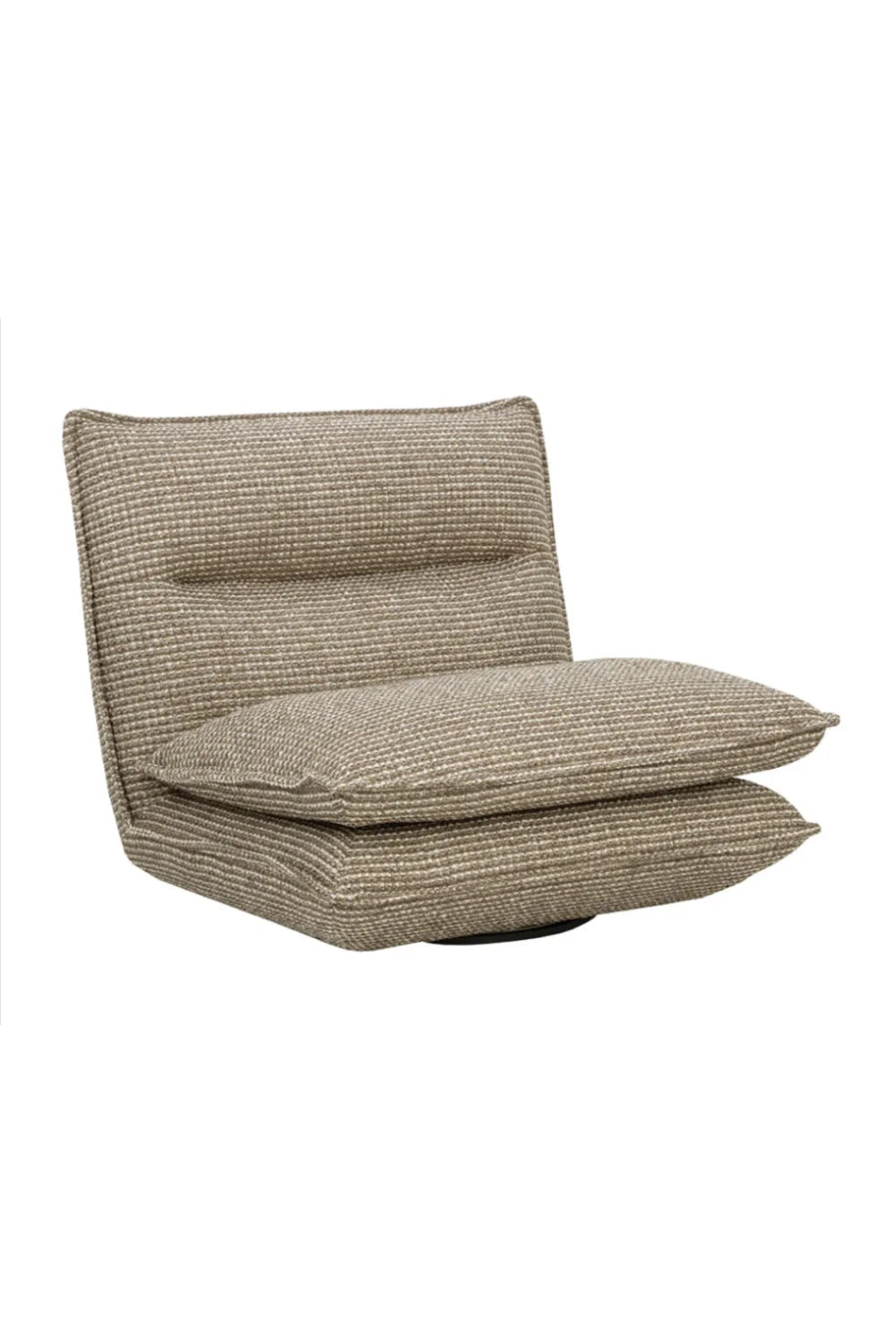 Luxury Swivel Armless Lounge Chair Modern Italian Style for Villa