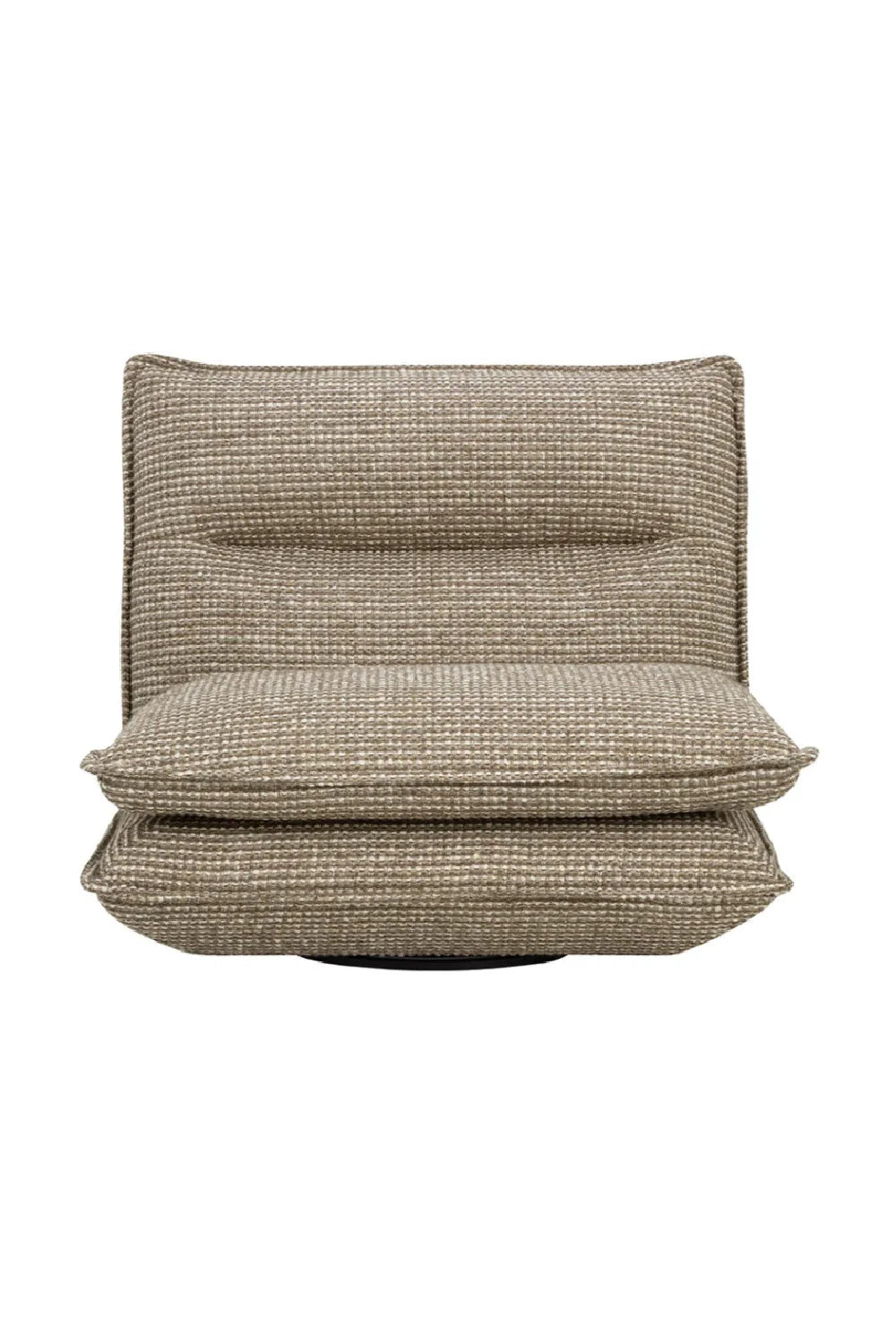 Luxury Swivel Armless Lounge Chair Modern Italian Style for Villa