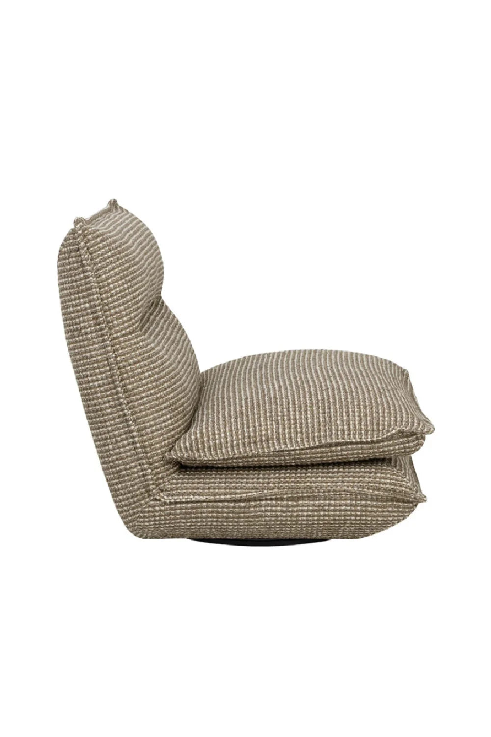 Luxury Swivel Armless Lounge Chair Modern Italian Style for Villa