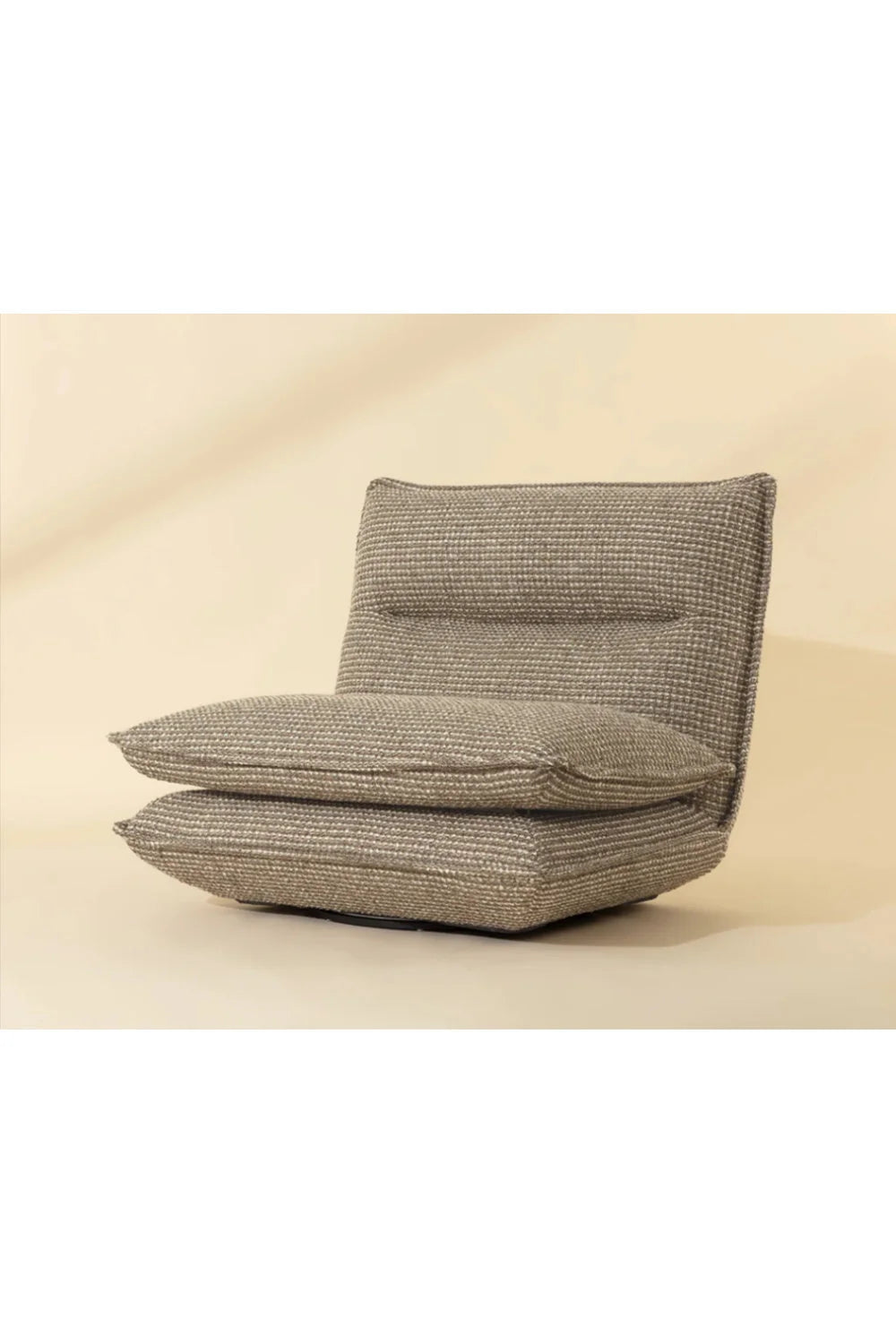 Luxury Swivel Armless Lounge Chair Modern Italian Style for Villa