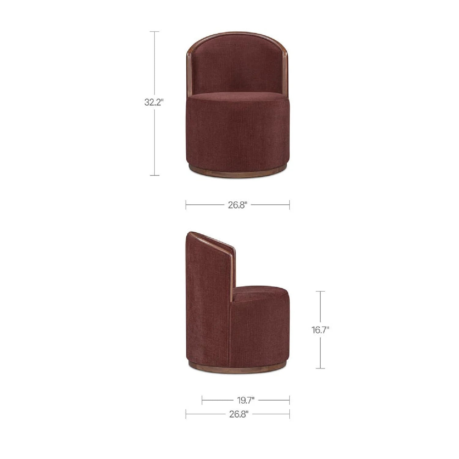 Luxury Swivel Upholstered Modern Dining Chair European Style for Villa