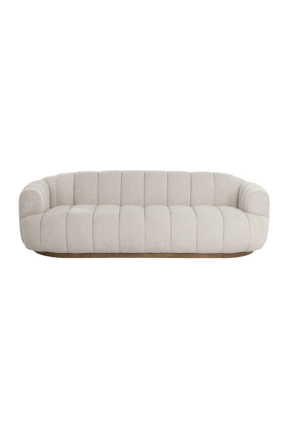 Luxury Tadeo Fabric Channeled Sofa Modern Italian Style for Villa