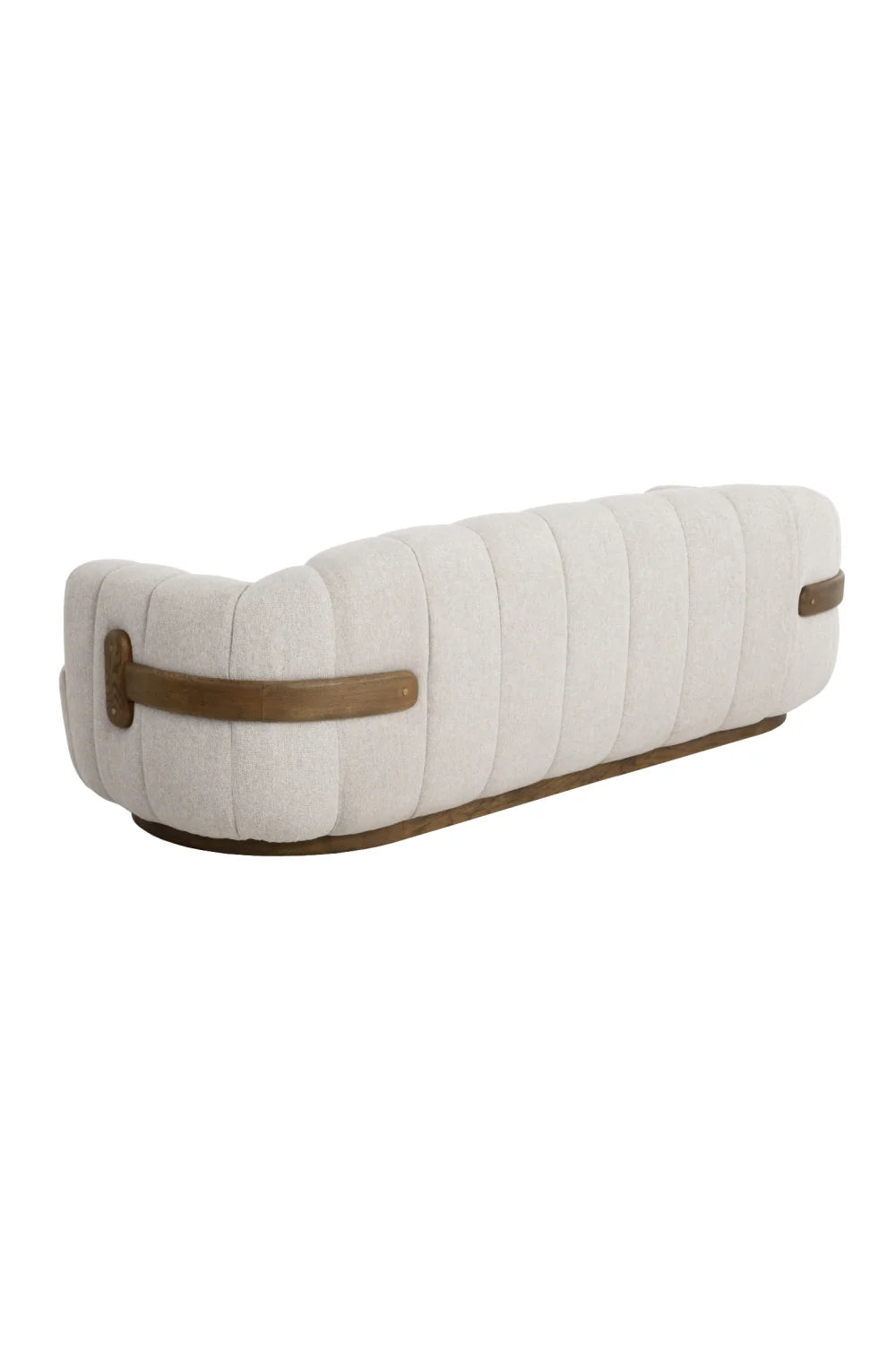 Luxury Tadeo Fabric Channeled Sofa Modern Italian Style for Villa