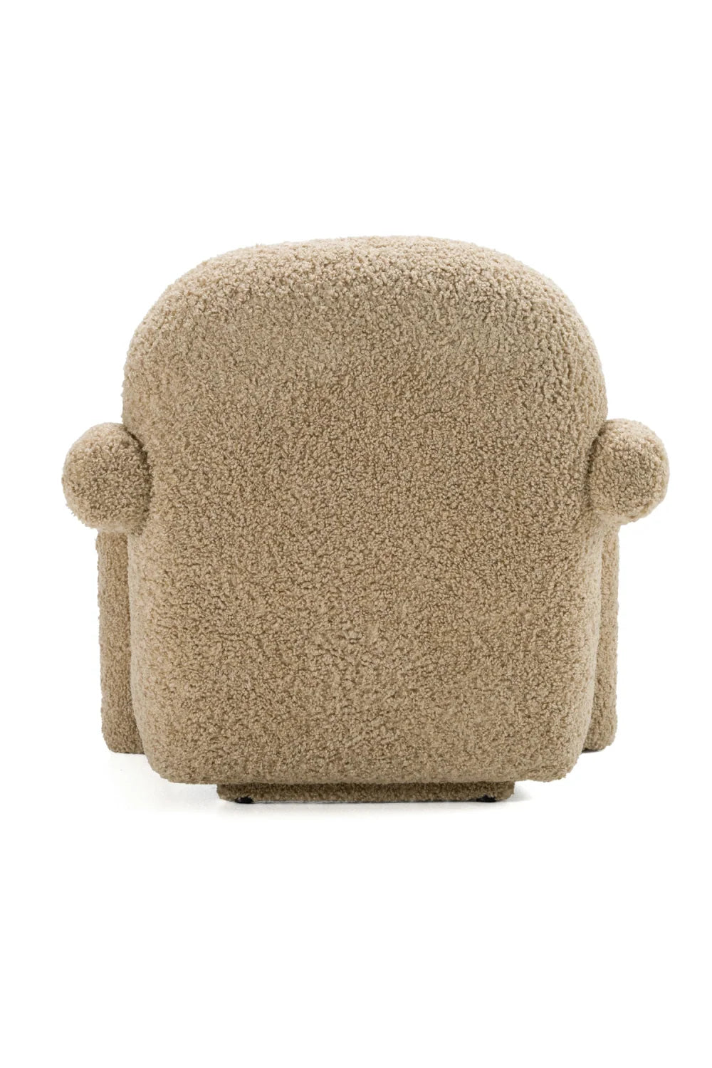 Luxury Tan Fabric Accent Chair Modern Italian Style for Villa