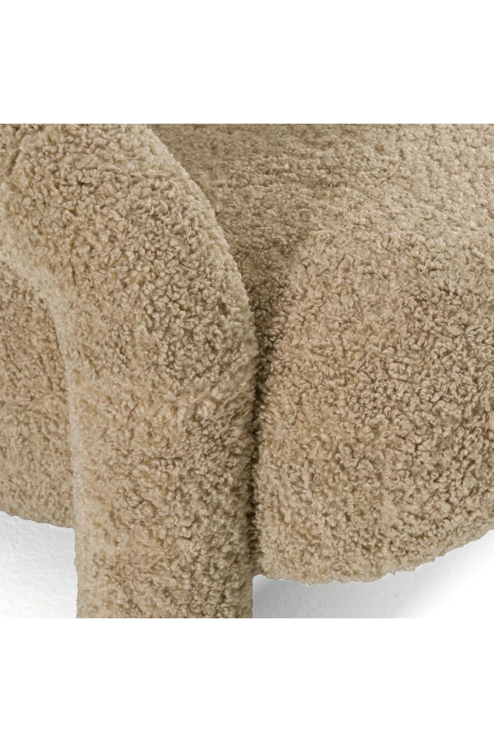Luxury Tan Fabric Accent Chair Modern Italian Style for Villa