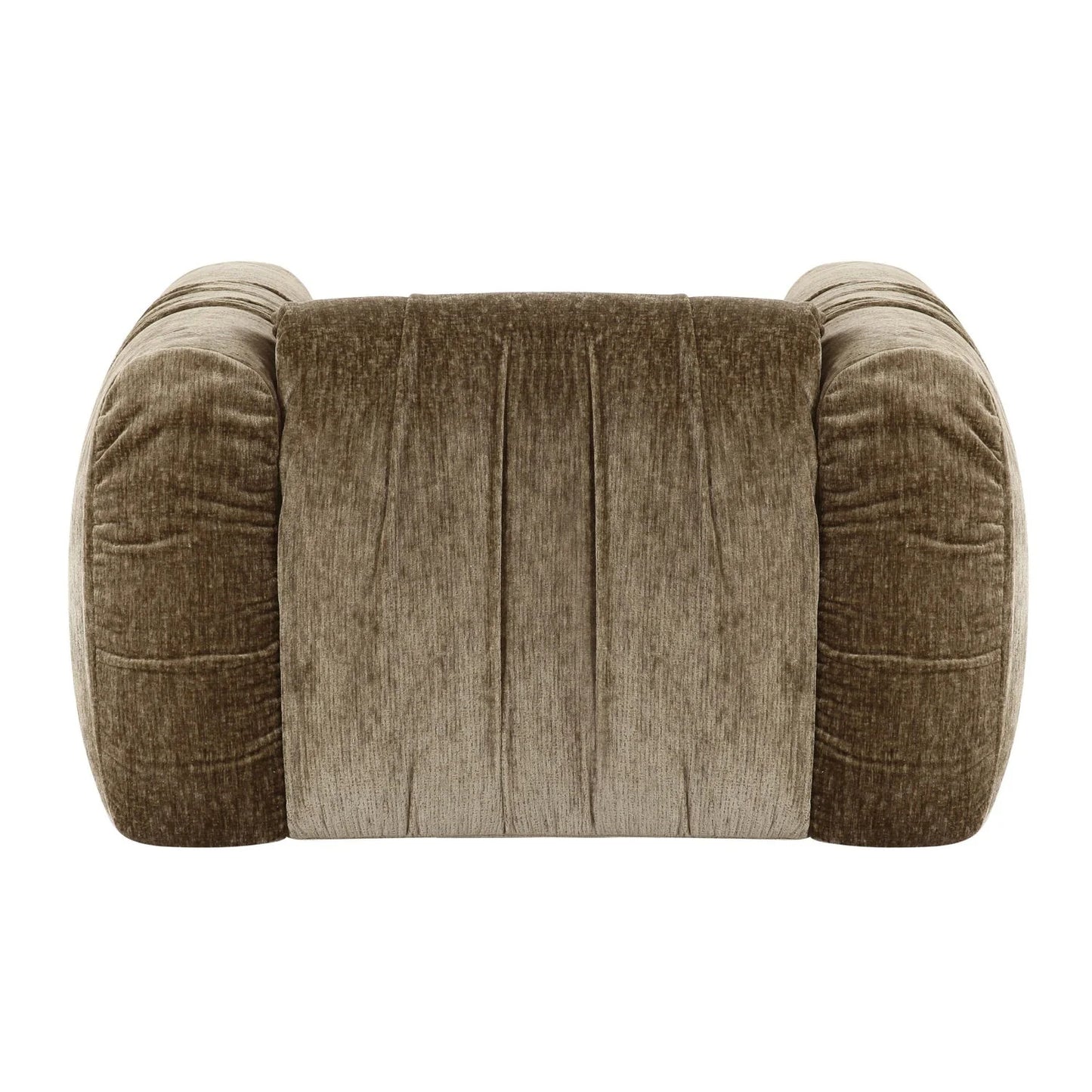 Luxury Tan Fabric Lounge Chair Modern Italian Style for Villa