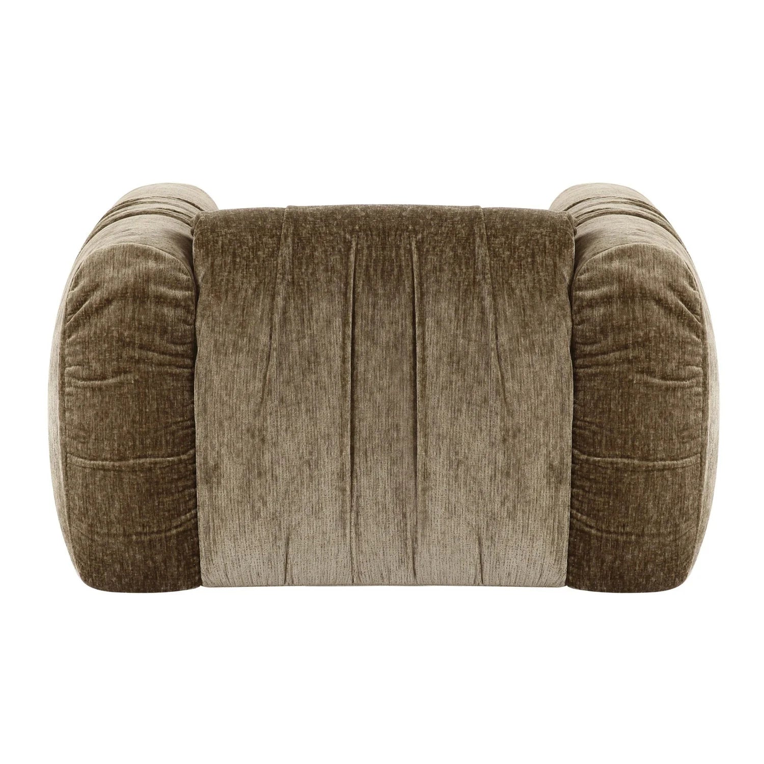 Luxury Tan Fabric Lounge Chair Modern Italian Style for Villa