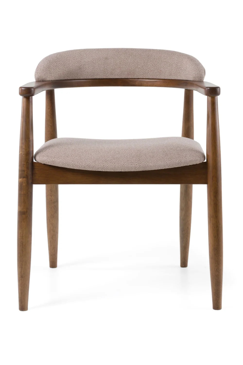 Luxury Tan Fabric Modern Dining Chair European Style for Villa