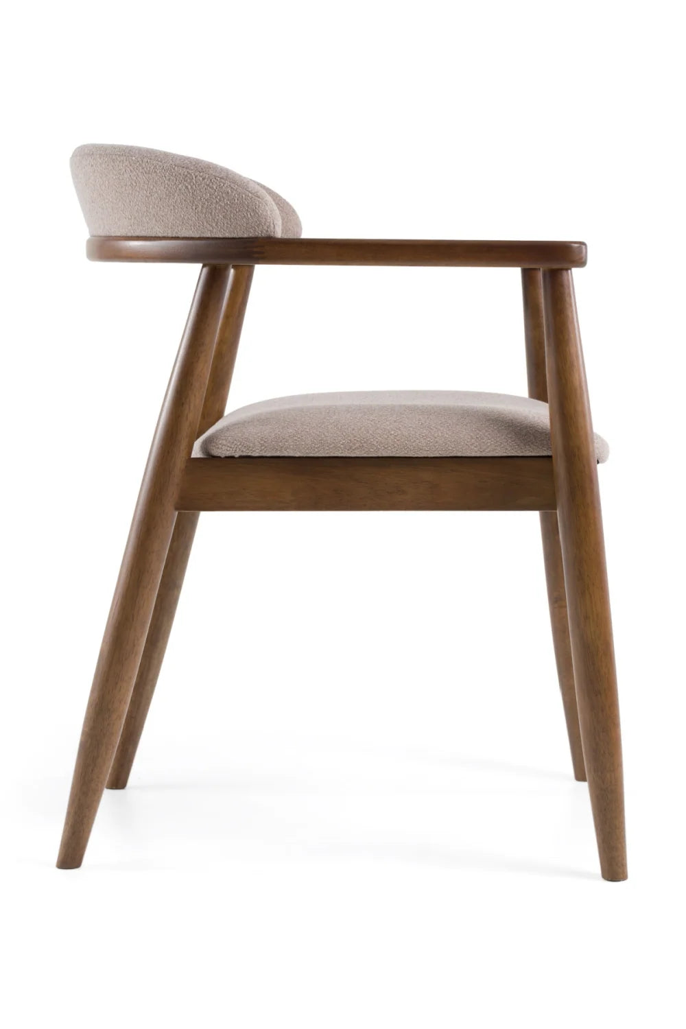 Luxury Tan Fabric Modern Dining Chair European Style for Villa