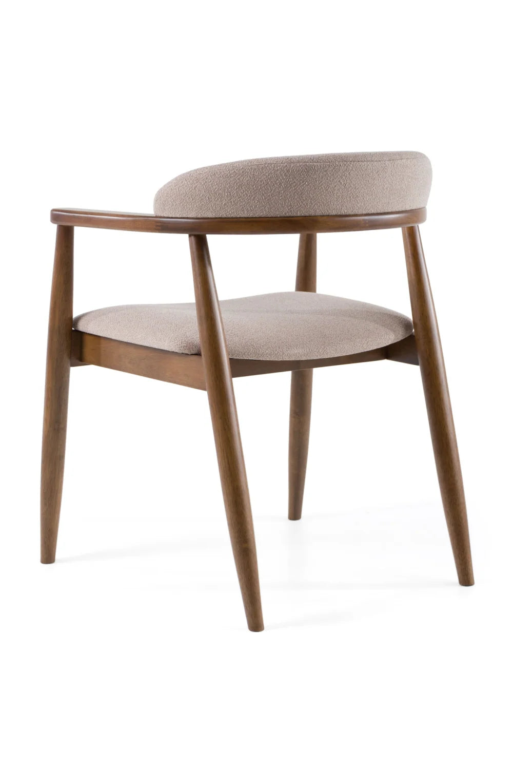 Luxury Tan Fabric Modern Dining Chair European Style for Villa