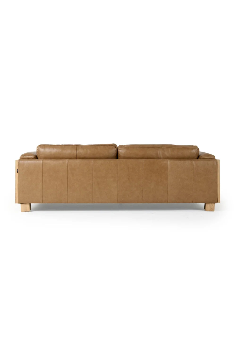 Luxury Tan Leather Wicker Sofa Modern Italian Style for Villa
