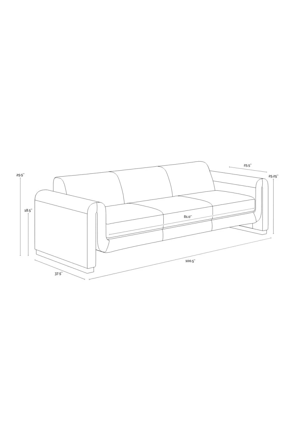 Luxury Tan Nubuck Leather Sofa Modern Italian Style for Villa