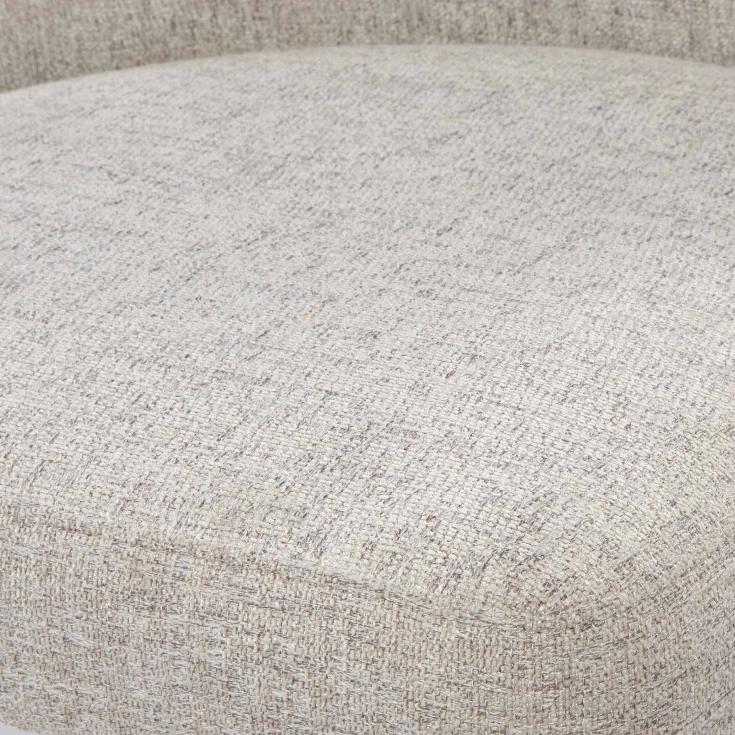 Luxury Taupe Fabric Sloped Dining Chair European Style for Villa