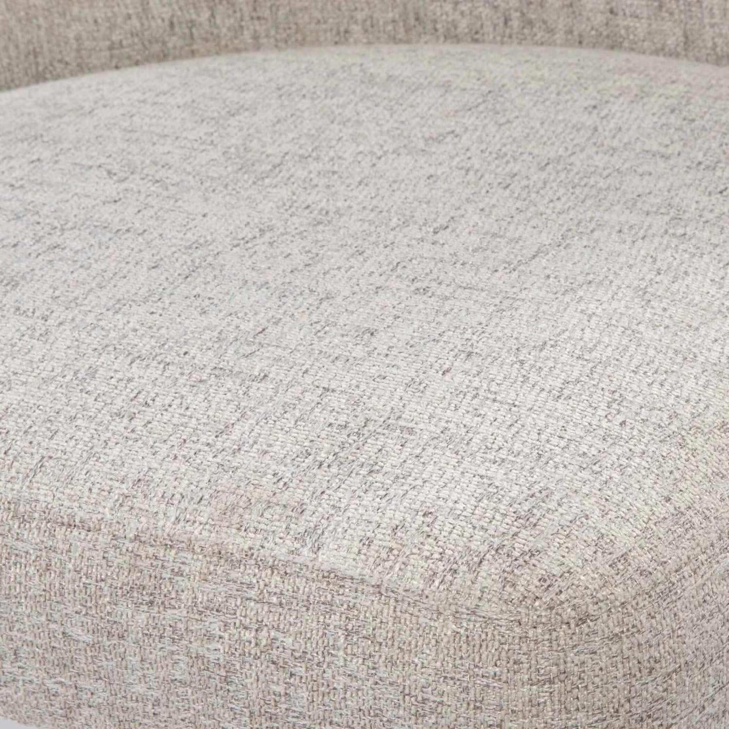 Luxury Taupe Fabric Sloped Dining Chair European Style for Villa