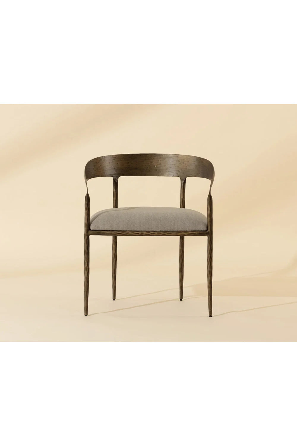 Luxury Taupe Gray Modern Dining Chair European Style for Villa