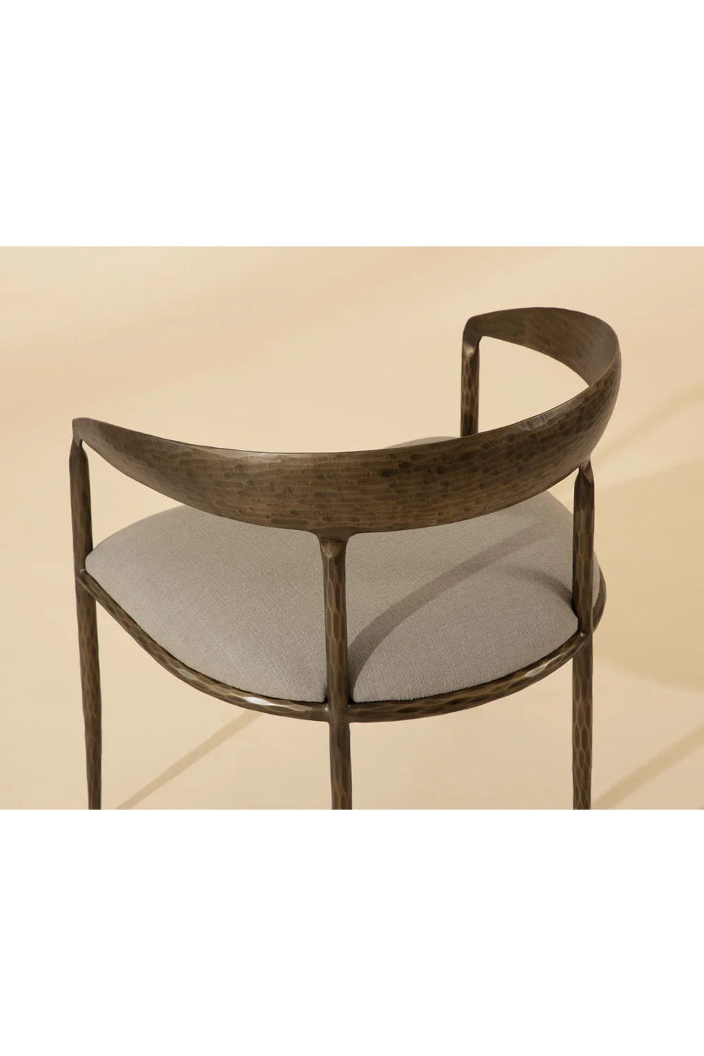 Luxury Taupe Gray Modern Dining Chair European Style for Villa