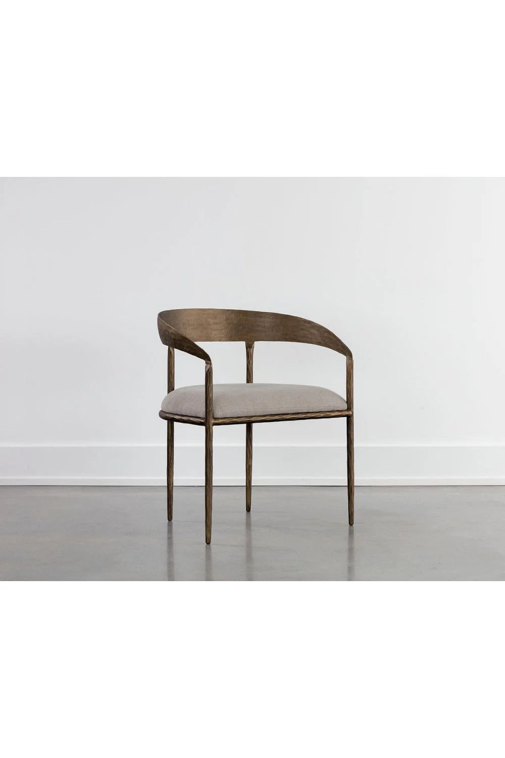 Luxury Taupe Gray Modern Dining Chair European Style for Villa