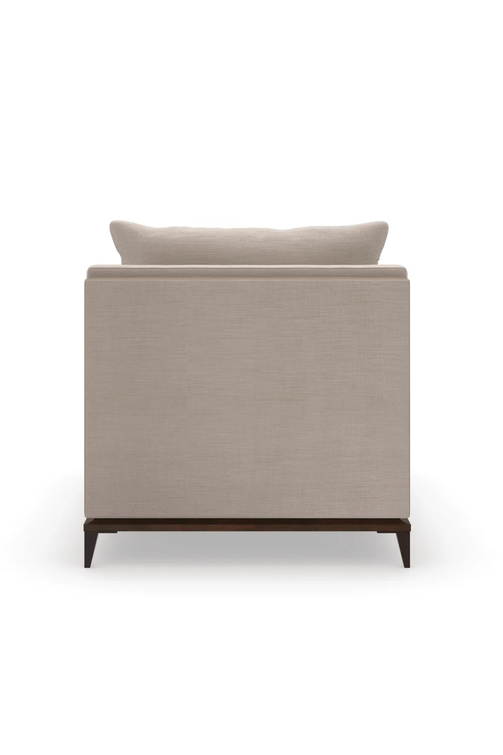 Luxury Taupe Twill Sectional Sofa Modern Italian Style for Villa