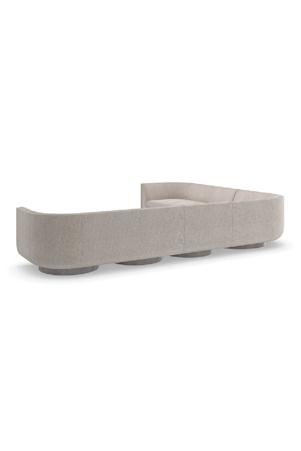 Luxury Taupe Velvet Lounge Chair Modern Italian Style for Villa