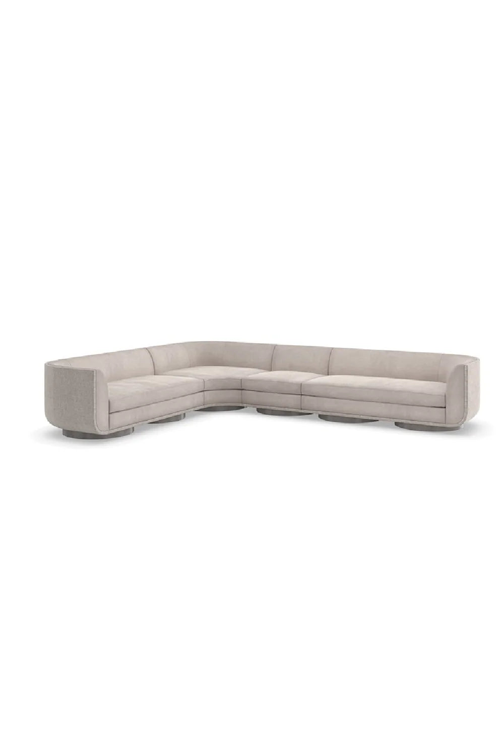 Luxury Taupe Velvet Lounge Chair Modern Italian Style for Villa