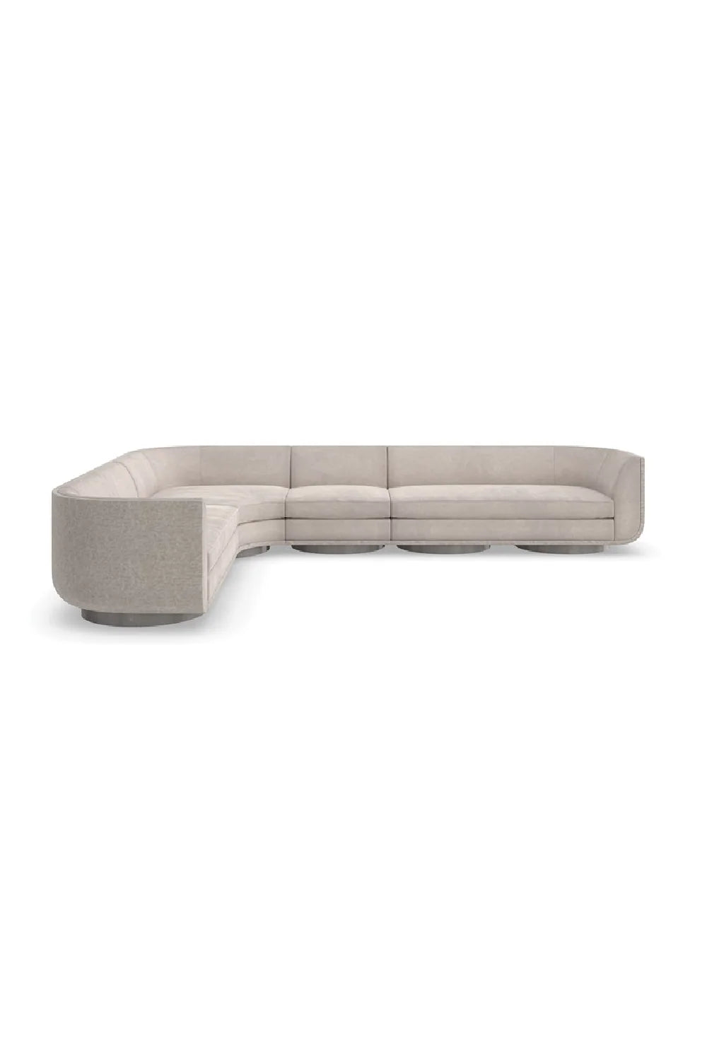 Luxury Taupe Velvet Lounge Chair Modern Italian Style for Villa
