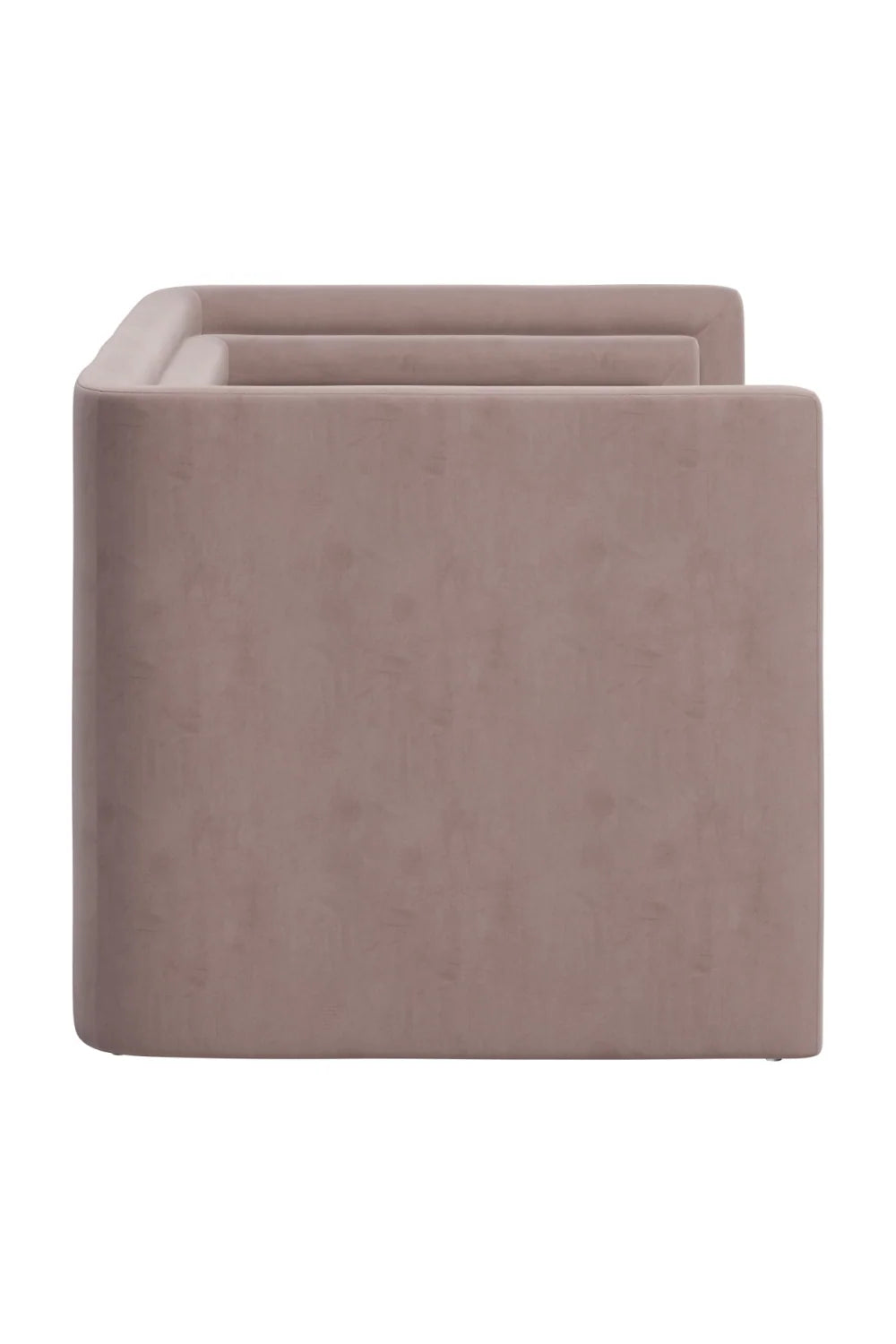 Luxury Taupe Velvet Loveseat Modern Italian Style for Villa