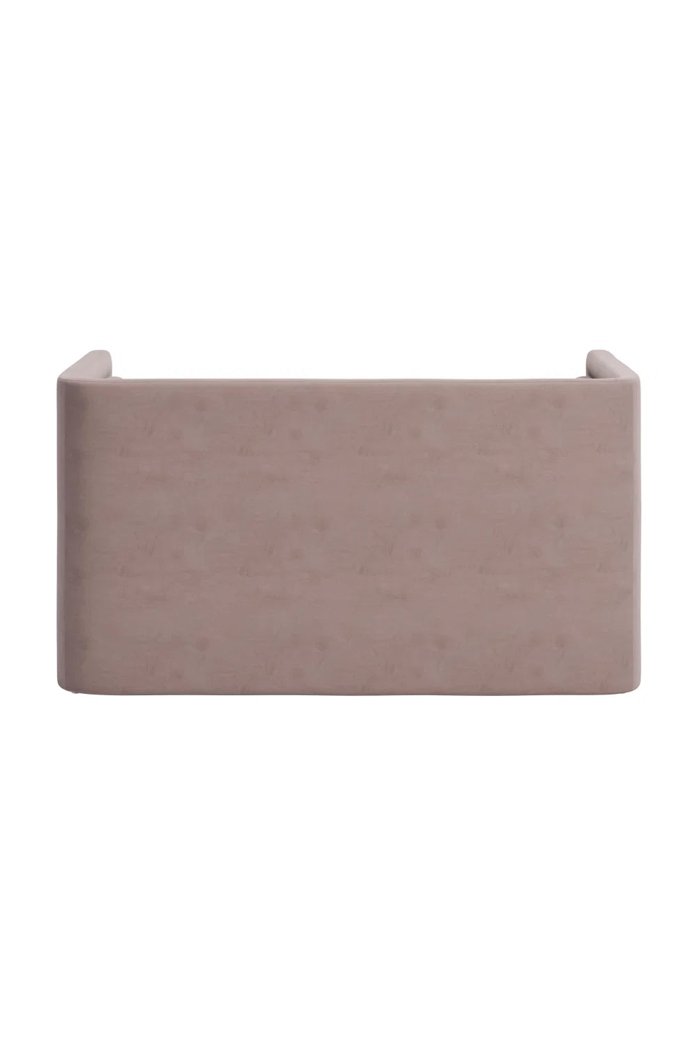 Luxury Taupe Velvet Loveseat Modern Italian Style for Villa