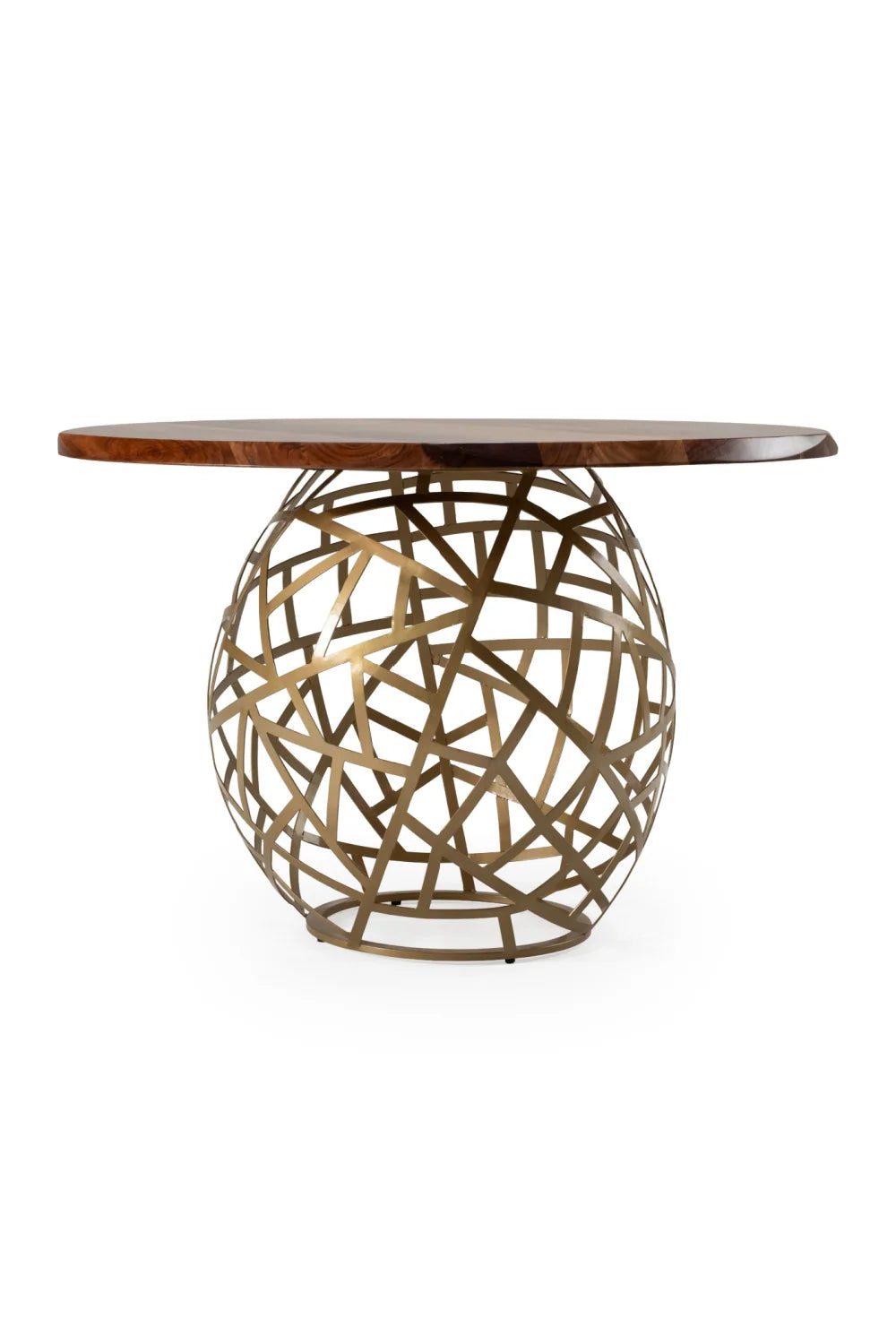 Luxury Taylor Round Solid Acacia Dining Table Modern Italian Style for Villa